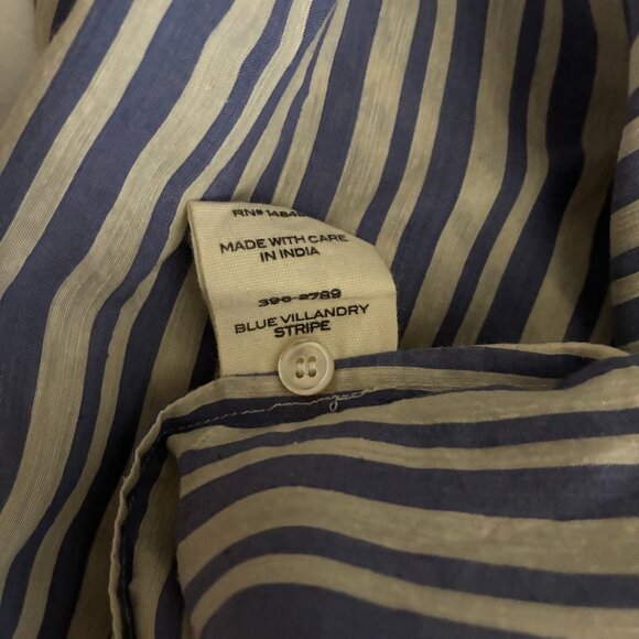 Doen Marine Dress Blue Villandry Striped Silk Dress NWT Size XS - Picture 10 of 11